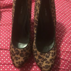 Call It Spring cheetah print stiletto high heels